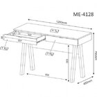 Kit 4 Peças Com Escrivaninha, Estante Livreiro, Estante Com 2