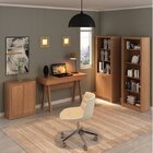 Kit 4 Peças Com Escrivaninha, Estante Livreiro, Estante Com 2