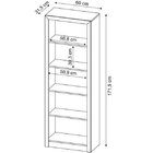 Kit 4 Peças Com Escrivaninha, Estante Livreiro, Estante Com 2