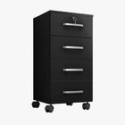 Kit 4 Peças Com Escrivaninha, Gaveteiro E 2 Estantes Livreiro