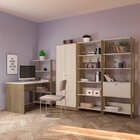 Kit 4 Peças Com Escrivaninha Match, 2 Estantes E Armário Mult