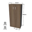 Kit 4 Peças Com Mesa Para Escritório Em L, Gaveteiro E 2 Armá