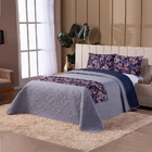 Kit 4 Peças Jogo De Cama Cobre Leito Dupla Face Com Fronhas E