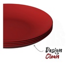 Kit 4 Peças Prato Cozy 18 Cm - Vermelho