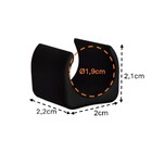 Kit 4 Peças Proteção Para Pés Cadeiras 19mm Preto - 2306 Mor