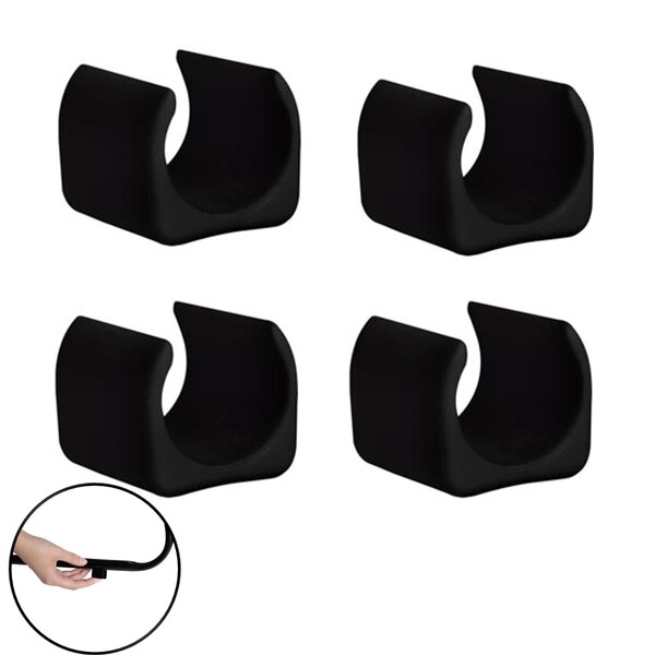 Kit 4 Peças Proteção Para Pés Cadeiras 19mm Preto - 2306 Mor