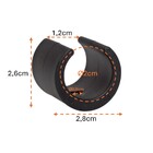 Kit 4 Peças Proteção Para Pés Cadeiras 22,22mm Redondo Preto