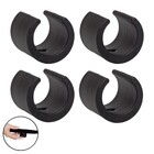 Kit 4 Peças Proteção Para Pés Cadeiras 22,22mm Redondo Preto