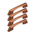 Kit 4 Peças Puxador Ares 96/128mm  - Ouro Fosco