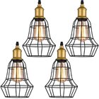 Kit 4 Pendente De Aço Taschibra 40w Vintage 160 Preto Lustre