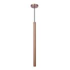 Kit 4 Pendente Luminária Tubo Cobre Rose Gold 50 Cm + Lâmpada