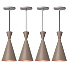 Kit 4 Pendente Lustre Luminária Canada Fendi