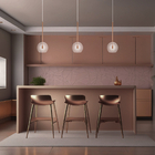 Kit 4 Pendente Lux Cobre Rose Gold Globo Vidro + Led