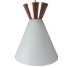 Kit 4 Pendente Sinus 4001 Branco C/ Cobre/1