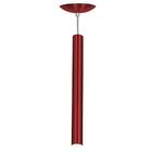 Kit 4 Pendente Tubo Cilindro Cereja 50cm + Led 6k