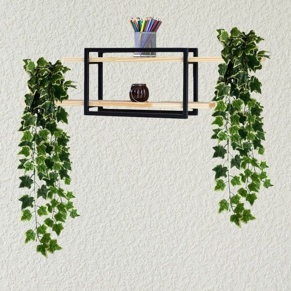 Kit 4 Pendentes De Folhagens Artificiais Verdes Para Decoraçã