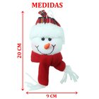 Kit 4 Pendentes Enfeite Árvore De Natal Boneco De Neve 20cm
