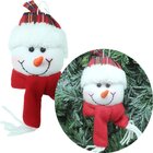 Kit 4 Pendentes Enfeite Árvore De Natal Boneco De Neve 20cm