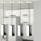 Kit 4 Pendentes Industrial Inox Quadrado Moderno U.elg