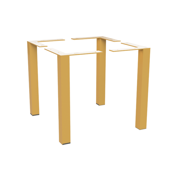 Kit 4 Pés 30cm Dourado Aparador Buffet Baú Rack Aço Carbono