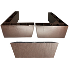 Kit 4 Pés Cantoneira E 1 Pé Apoio Sofá Tabaco + Parafusos