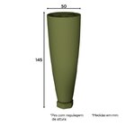 Kit 4 Pés Cônicos Para Cozinha Emily  Bronze