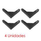 Kit 4 Pés De Sofá Cantoneira Tabaco 3cm - Gamplast