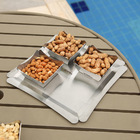 Kit 4 Petisqueira Individual Alimentos Secos - Inox