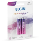Kit 4 Pilhas Recarregável Aa 2500mah C/2 Elgin