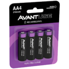 Kit 4 Pilhas Recarregável Comum Aa 2700mah Cod: 408140010 Ava