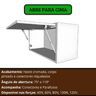 Kit 4 Pistão À Gás Com Amortecedor Para Armário Cozinha 40n