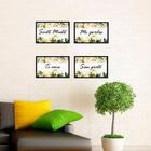 Kit 4 Placa Decorativa Quadro Oração Ho´oponopono Rosas