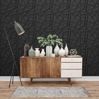 Kit 4 Placas 3d Pvc Preto Decoração Revestimento Premium De P