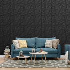 Kit 4 Placas 3d Pvc Preto Decoração Revestimento Premium De P