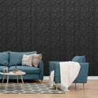 Kit 4 Placas 3d Pvc Preto Decoração Revestimento Premium De P