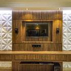 Kit 4 Placas Acabamento Revestimento Casa Poliestireno Decora