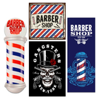 Kit 4 Placas Decorativas Barbearia Salão Barber Shop