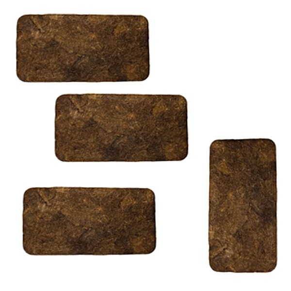 Kit 4 Placas Fibra De Coco Flores E Plantas Jardim Vertical