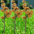 Kit 4 Plantas Artificiais Mamonas Decoração Jardim De 70cm