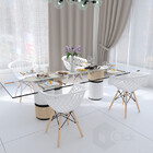 Kit 4 Poltrona Cadeiras Branca Design