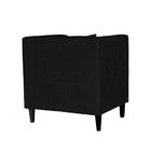 Kit 4 Poltrona Decorativa Recepção Estela Suede Preto