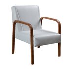 Kit 4 Poltronas Anita Conjunto Cadeiras Moderna Braço Madeira