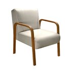 Kit 4 Poltronas Anita Conjunto Cadeiras Moderna Braço Madeira