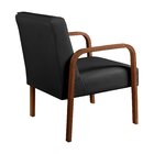 Kit 4 Poltronas Anita Conjunto Cadeiras Moderna Braço Madeira