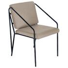 Kit 4 Poltronas Cadeiras Estofada Bergen Nórdico Escandinavo