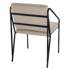 Kit 4 Poltronas Cadeiras Estofada Bergen Nórdico Escandinavo