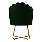 Kit 4 Poltronas Conchinha Pérola Base De Metal Decorativas Ve