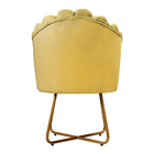 Kit 4 Poltronas Conchinha Pérola Base De Metal Decorativas Ve