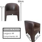 Kit 4 Poltronas De Jardim E Piscina Ibiza