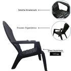 Kit 4 Poltronas De Jardim E Piscina Miami Preta